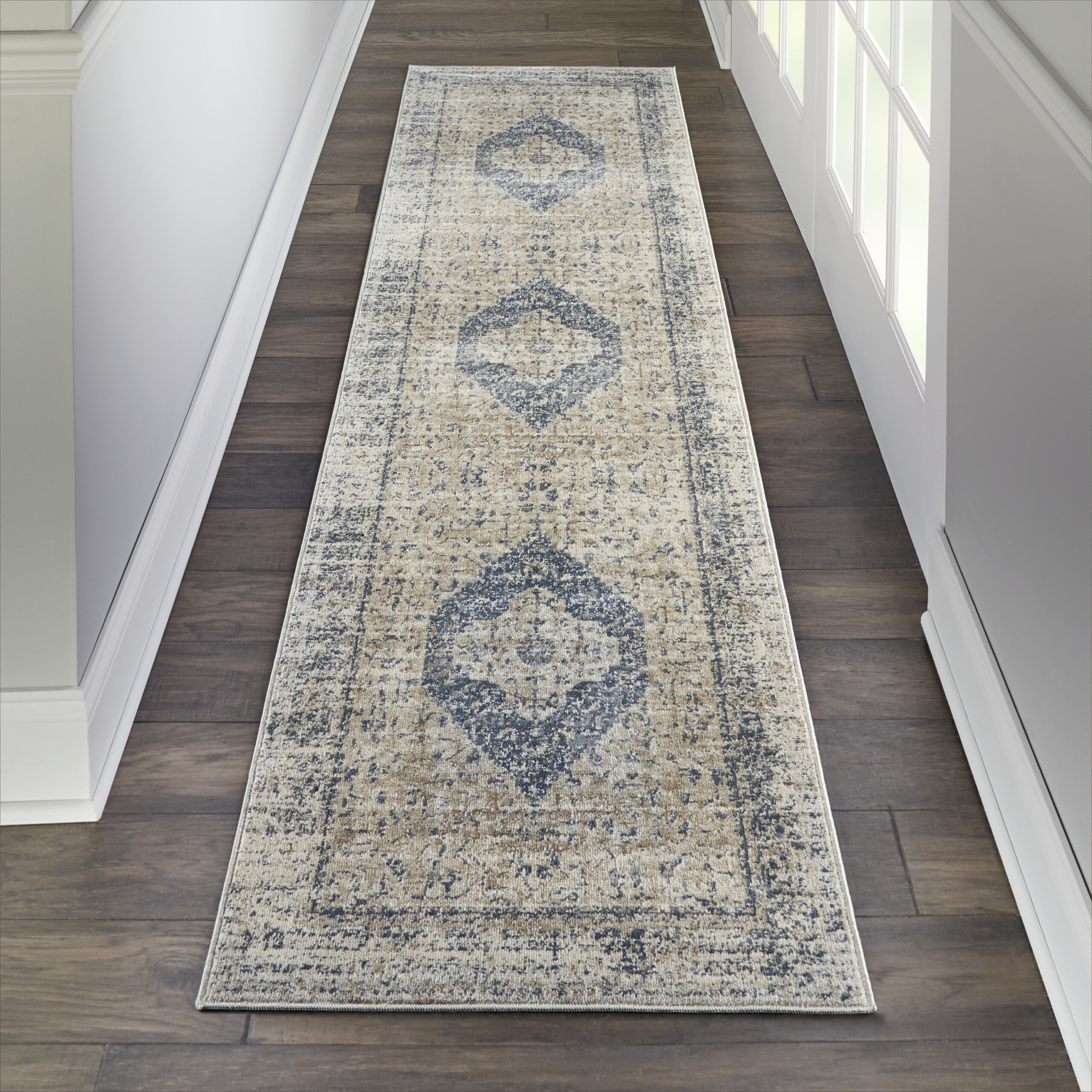 Nourison Malta MAI11 Ivory/Blue Area Rug - Image 5