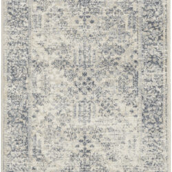 Nourison Malta MAI12 Ivory/Blue Area Rug