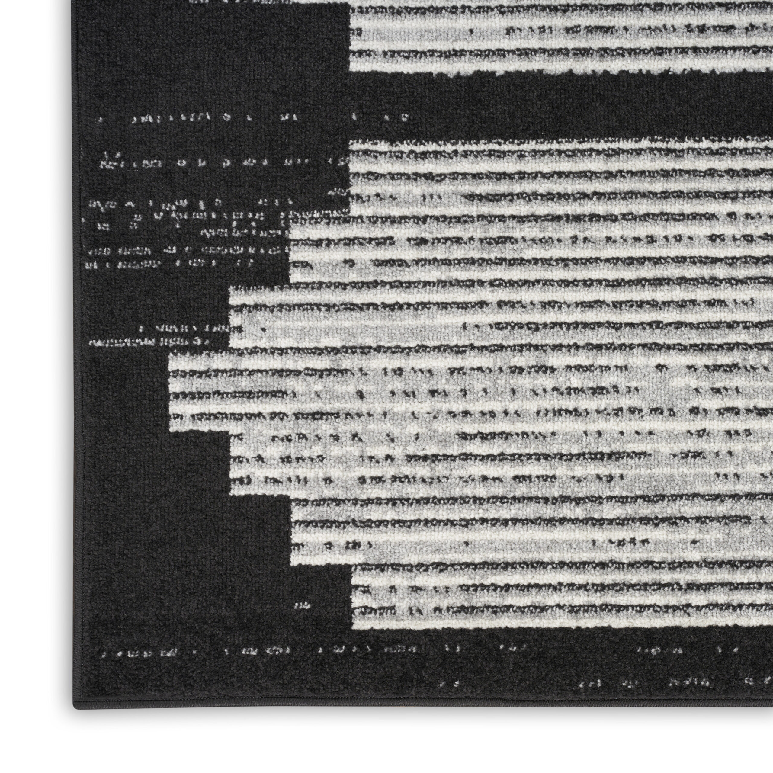 Nourison Modern Passion MDP01 Black Grey Area Rug - Image 2