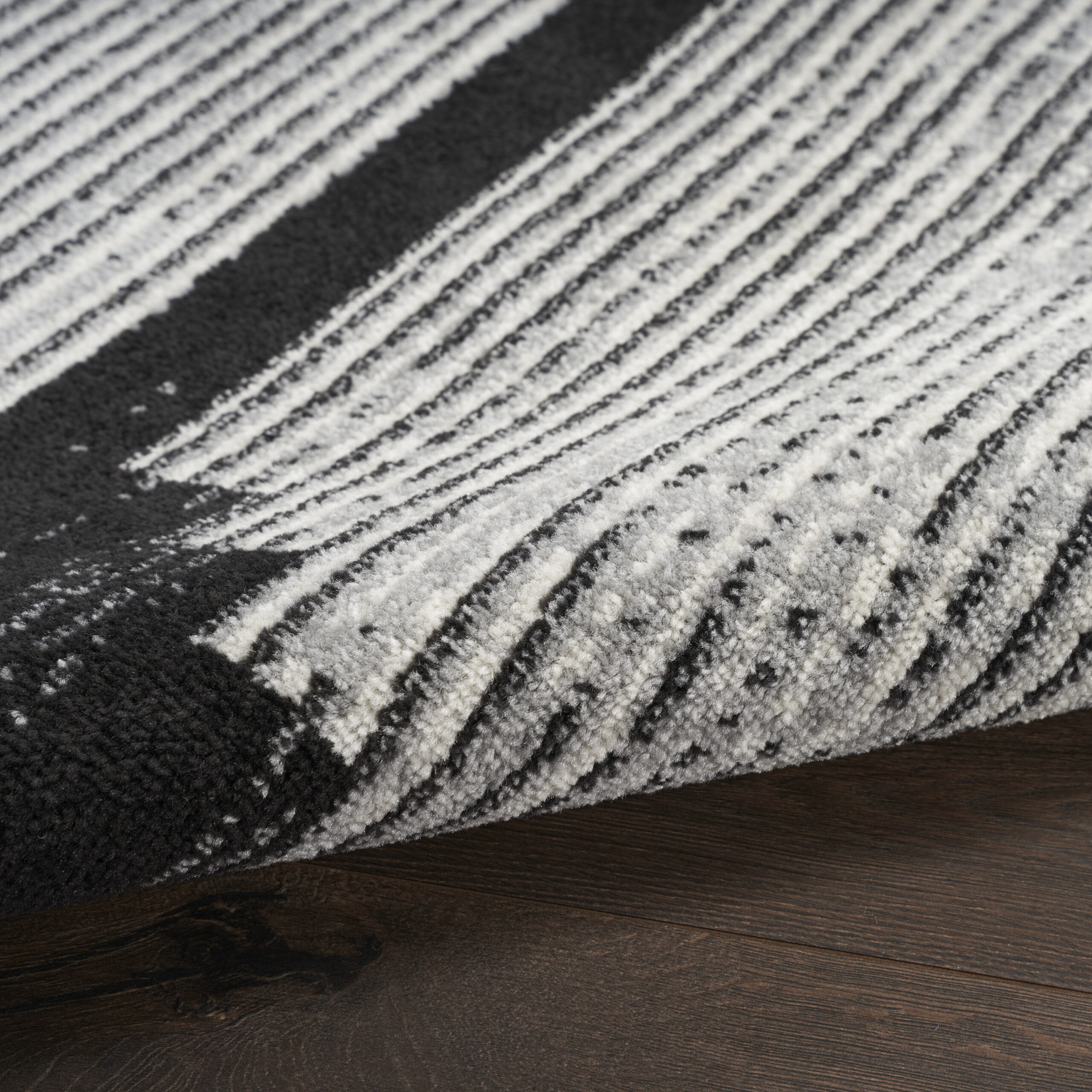 Nourison Modern Passion MDP01 Black Grey Area Rug - Image 3