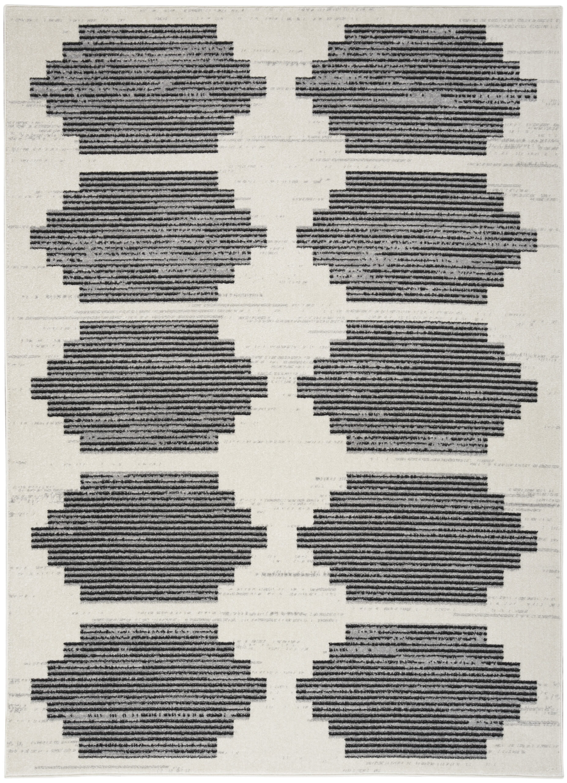Nourison Modern Passion MDP01 Ivory Grey Area Rug