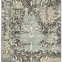 Nourison Marmara MRA04 Charcoal Teal Ivory Area Rug