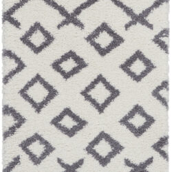 Nourison Moroccan Shag MRS01 White Area Rug