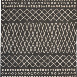 Nourison Moroccan Shag MRS02 Charcoal Area Rug