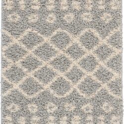 Nourison Moroccan Shag MRS02 Silver Area Rug