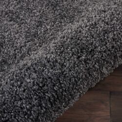 Alternative view of Nourison Malibu Shag MSG01 Dark Grey Area Rug