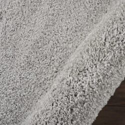 Alternative view of Nourison Malibu Shag MSG01 Silver Grey Area Rug
