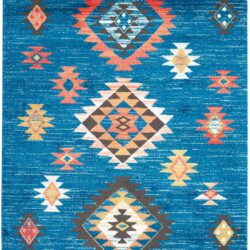 Nourison South Western NAV07 Blue Area Rug