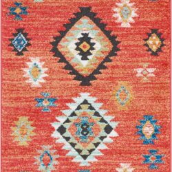 Nourison South Western NAV07 Red Area Rug