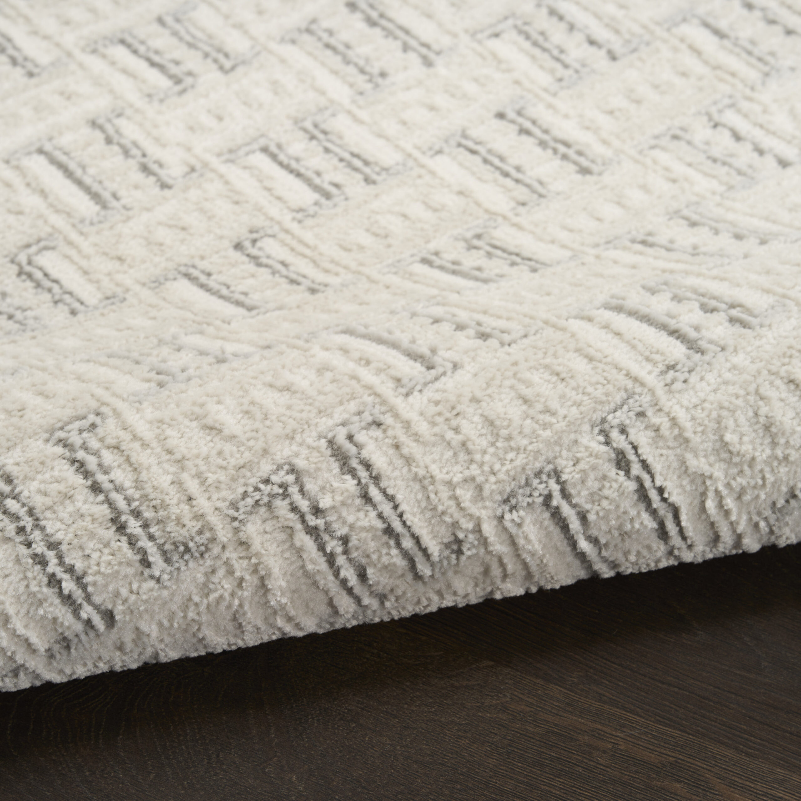 Nourison Nordic NRC01 Ivory Grey Area Rug - Image 3
