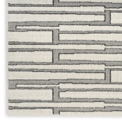 Alternative view of Nourison Nordic NRC02 Ivory Grey Area Rug