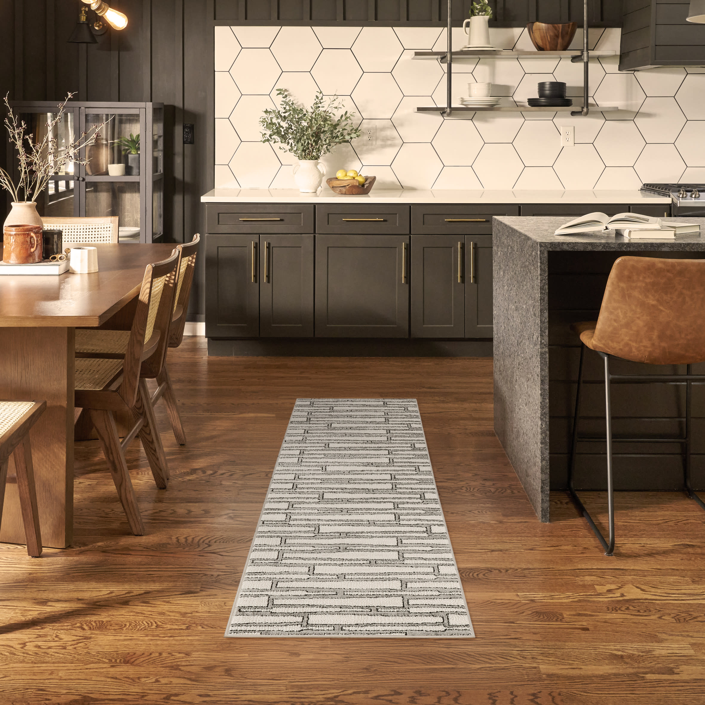 Nourison Nordic NRC02 Ivory Grey Area Rug - Image 5