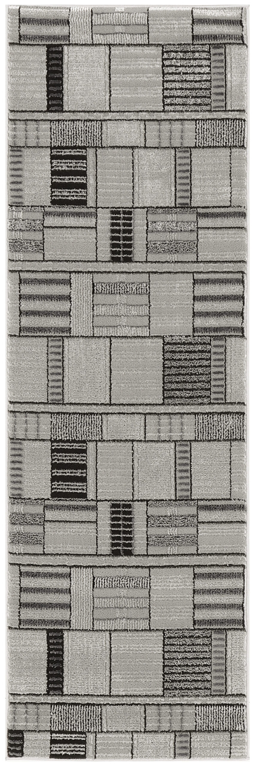 Nourison Nordic NRC04 Black Grey Area Rug