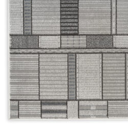 Alternative view of Nourison Nordic NRC04 Black Grey Area Rug