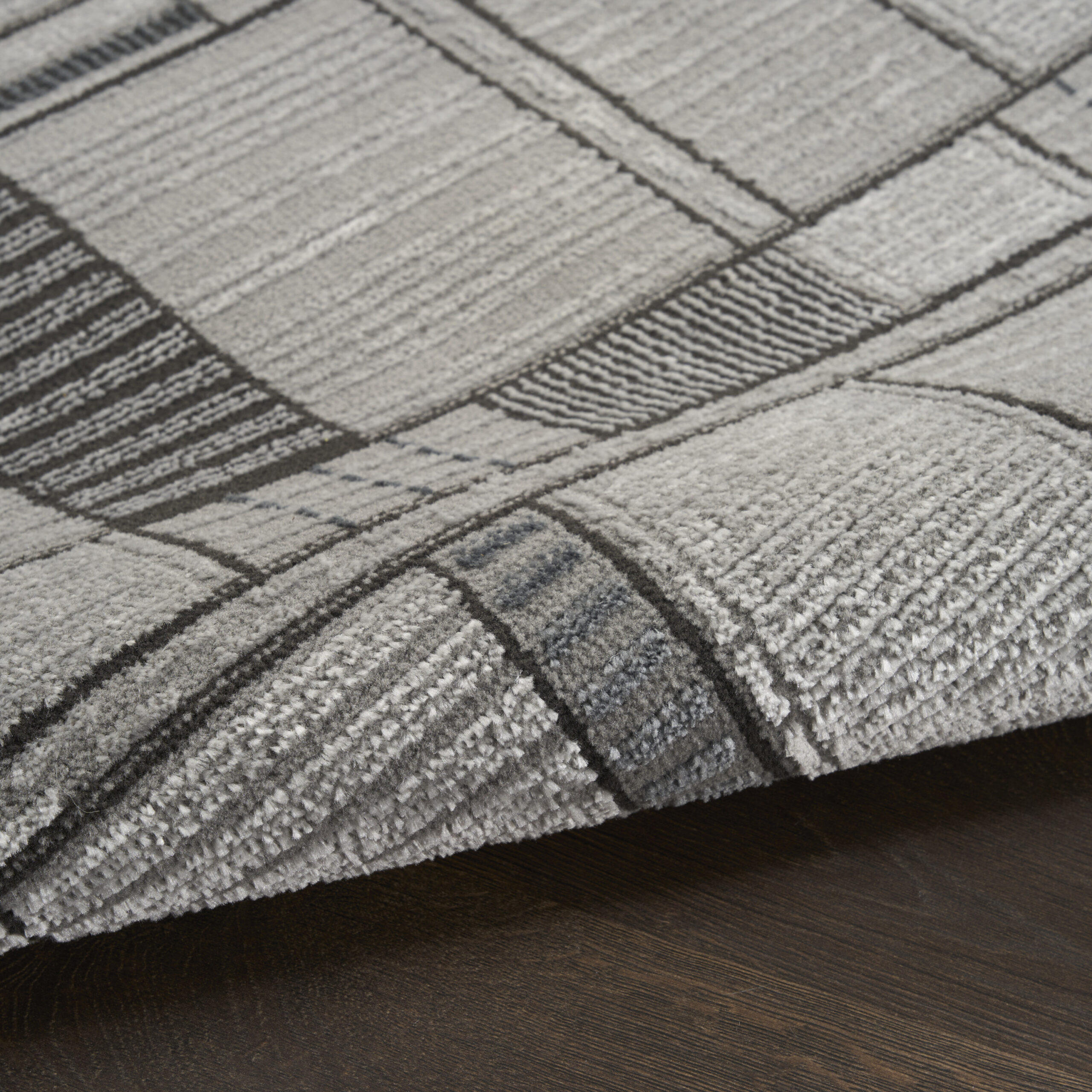 Nourison Nordic NRC04 Black Grey Area Rug - Image 3