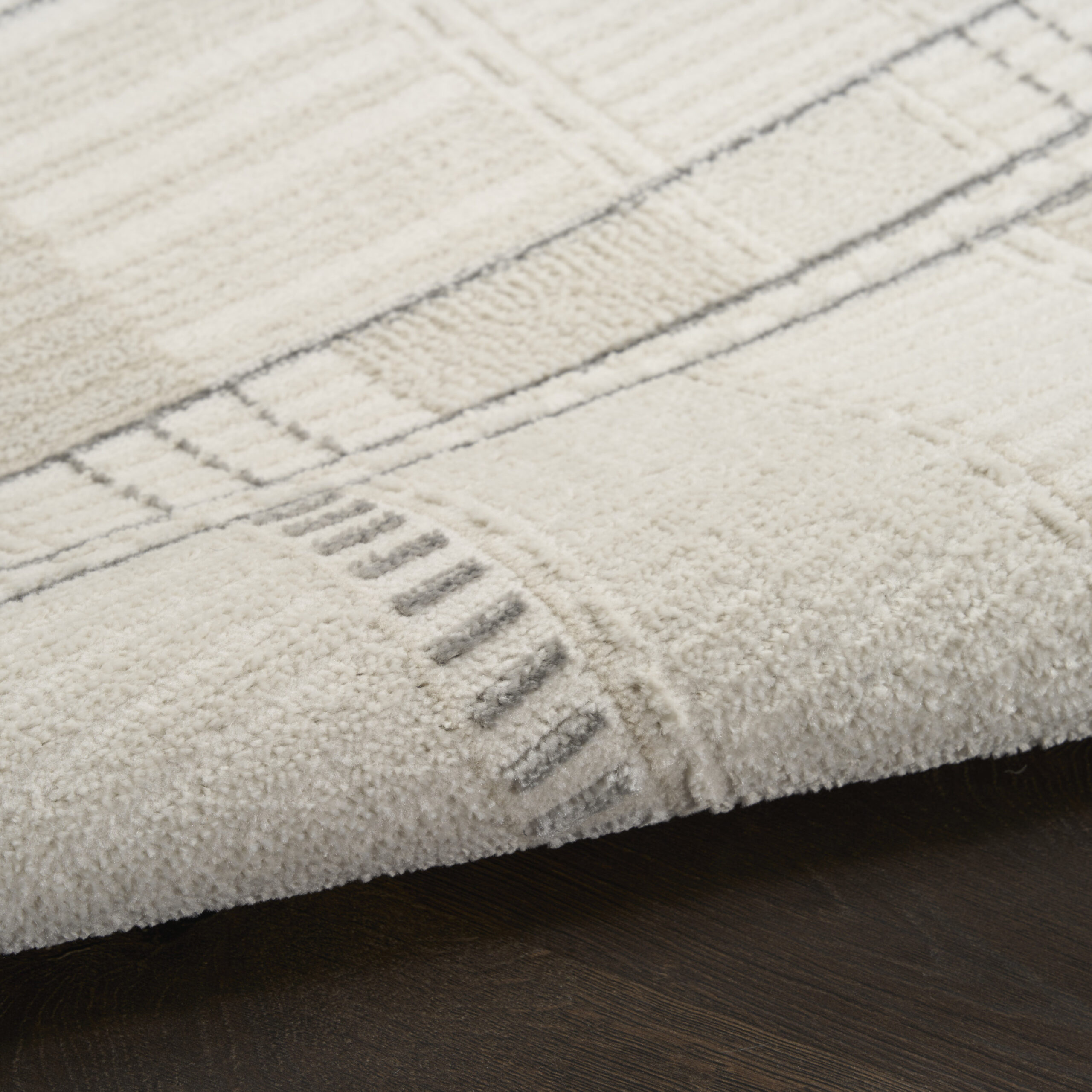 Nourison Nordic NRC04 Ivory Grey Area Rug - Image 3