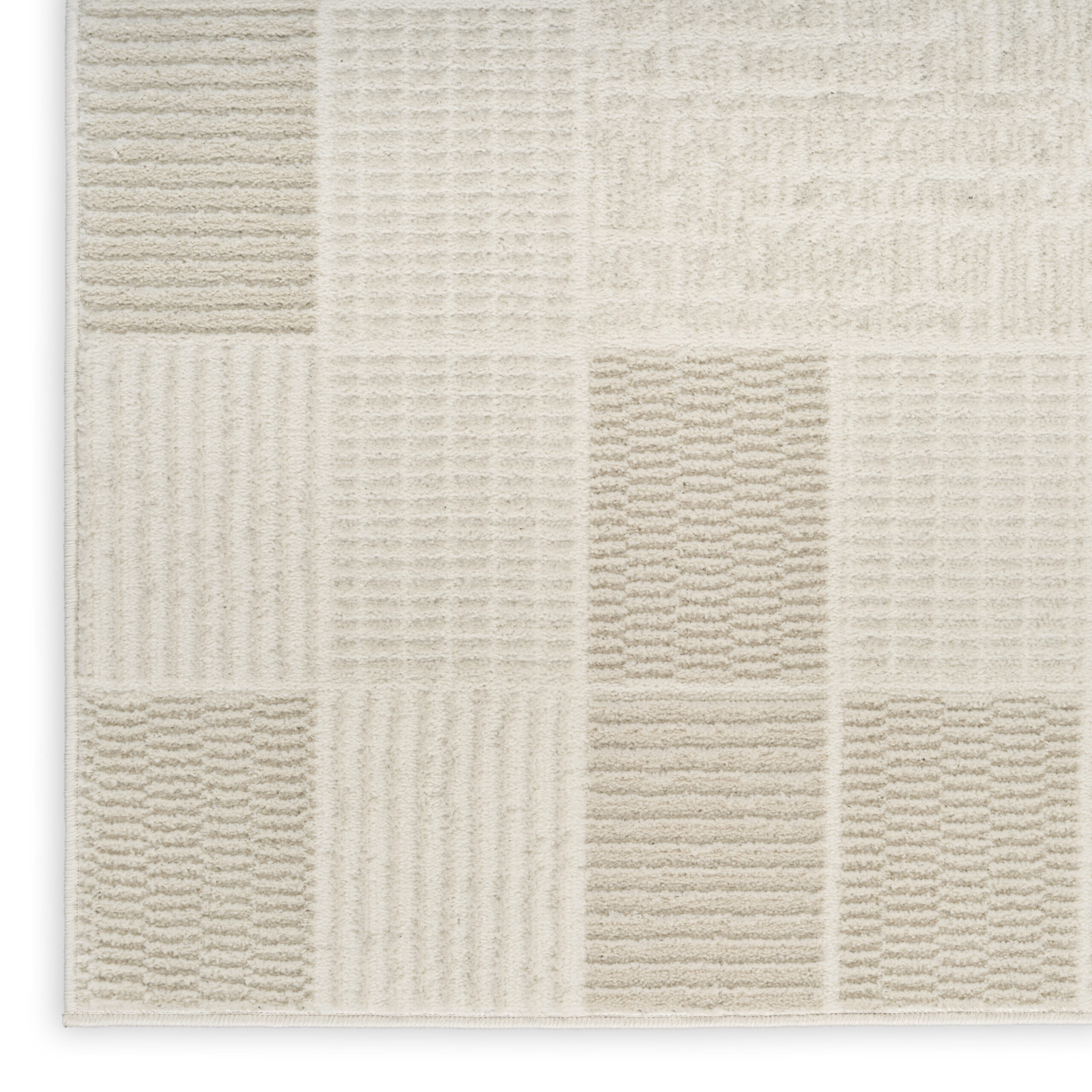 Nourison Nordic NRC07 Ivory Grey Area Rug - Image 2