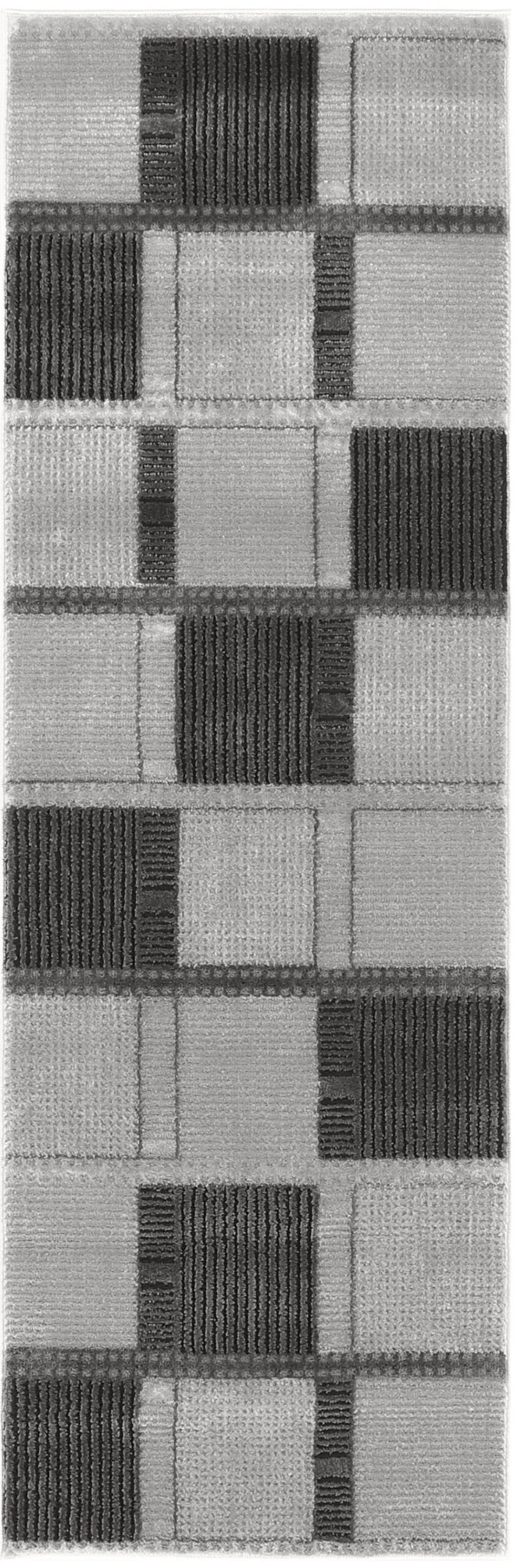 Nourison Nordic NRC09 Grey Black Area Rug