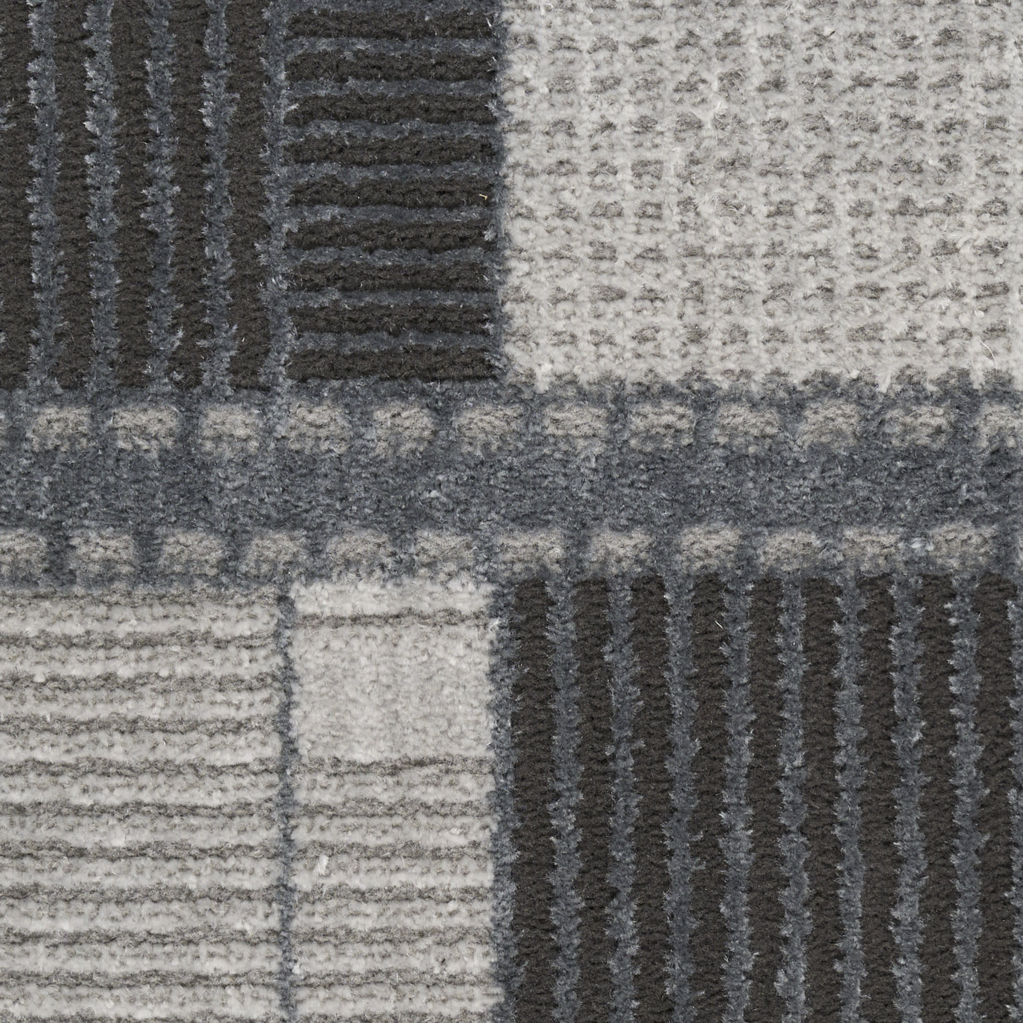 Nourison Nordic NRC09 Grey Black Area Rug - Image 4