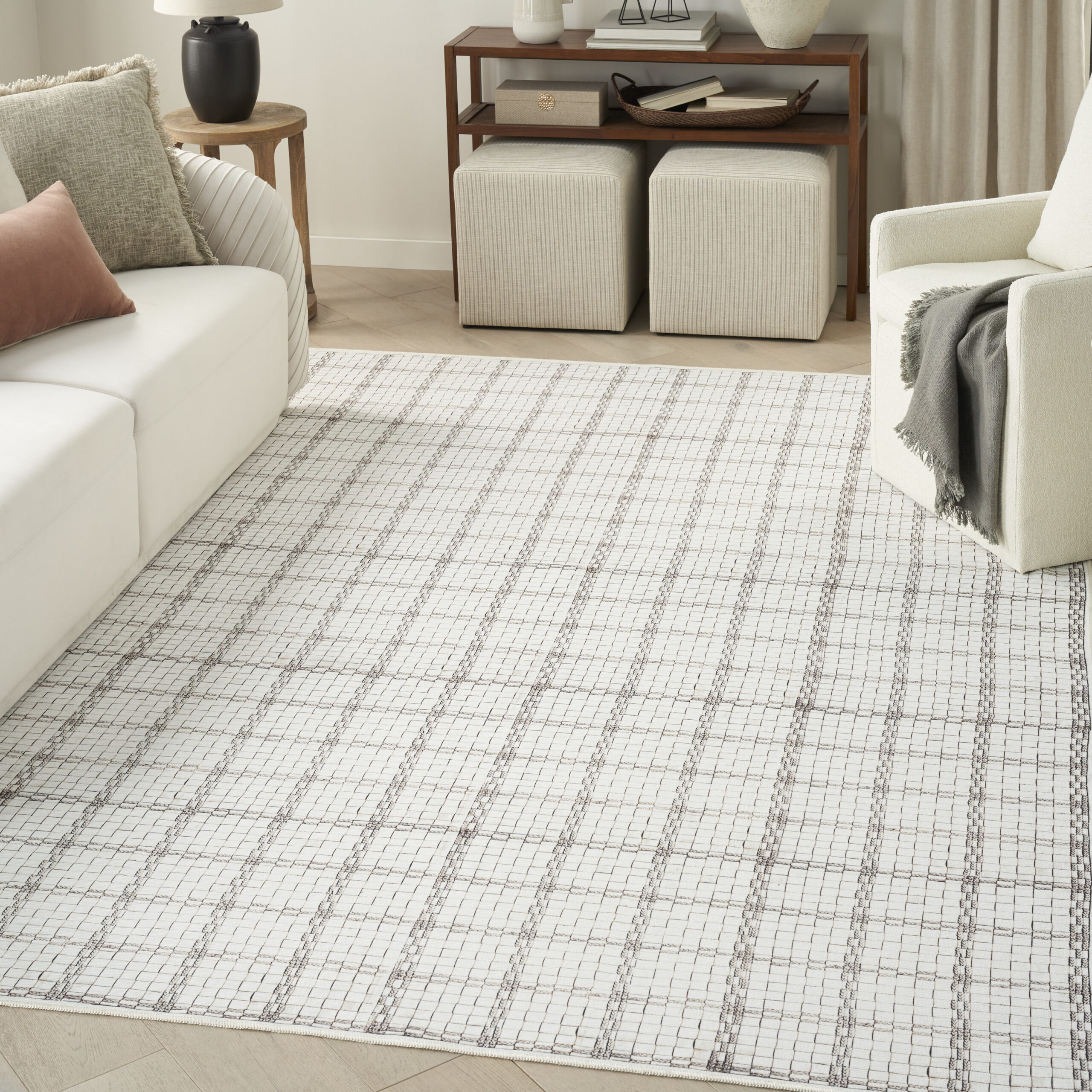Nourison Nourison Washables NWB04 Ivory Area Rug - Image 5