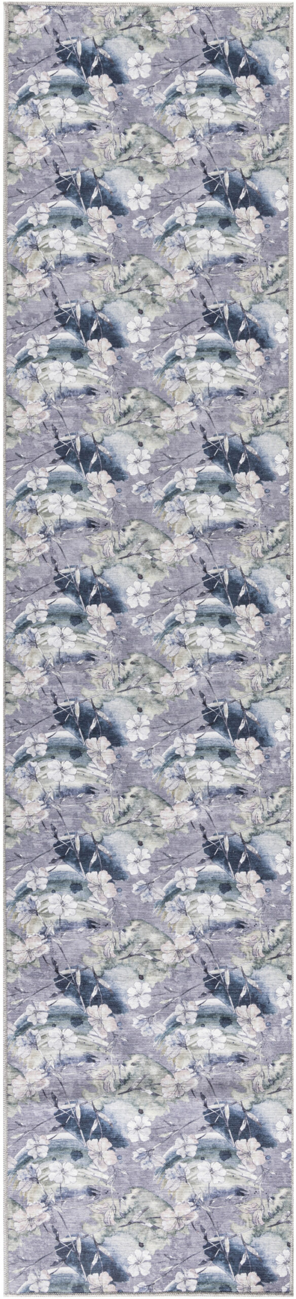 Nourison Nourison Washables NWB07 Grey Blue Area Rug