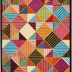 Nourison Oakdale OKD02 Black Multicolor Area Rug