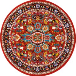 Nourison Oakdale OKD06 Red Area Rug
