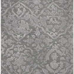 Nourison Opaline OPA14 Charcoal Silver Area Rug