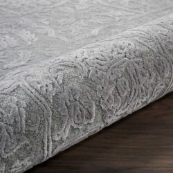 Alternative view of Nourison Opaline OPA14 Charcoal Silver Area Rug