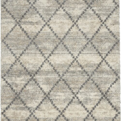 Nourison Oslo Shag OSL01 Ivory/Grey Area Rug
