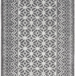 Nourison Palermo PMR02 Charcoal Silver Area Rug