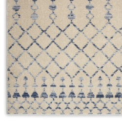 Alternative view of Nourison Palermo PMR03 Beige Blue Area Rug
