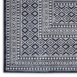 Alternative view of Nourison Palermo PMR04 Navy/Grey Area Rug
