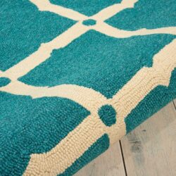 Alternative view of Nourison Portico POR01 Aqua Area Rug