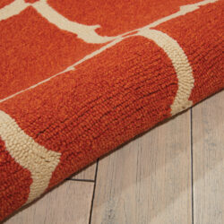 Alternative view of Nourison Portico POR01 Orange Area Rug