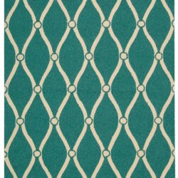 Nourison Portico POR02 Aqua Area Rug