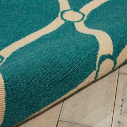 Alternative view of Nourison Portico POR02 Aqua Area Rug