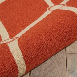 Alternative view of Nourison Portico POR02 Orange Area Rug