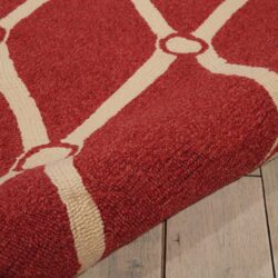 Alternative view of Nourison Portico POR02 Red Area Rug