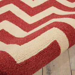 Alternative view of Nourison Portico POR03 Red Area Rug