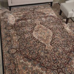 Alternative view of Nourison Persian Palace PPL02 Navy Area Rug