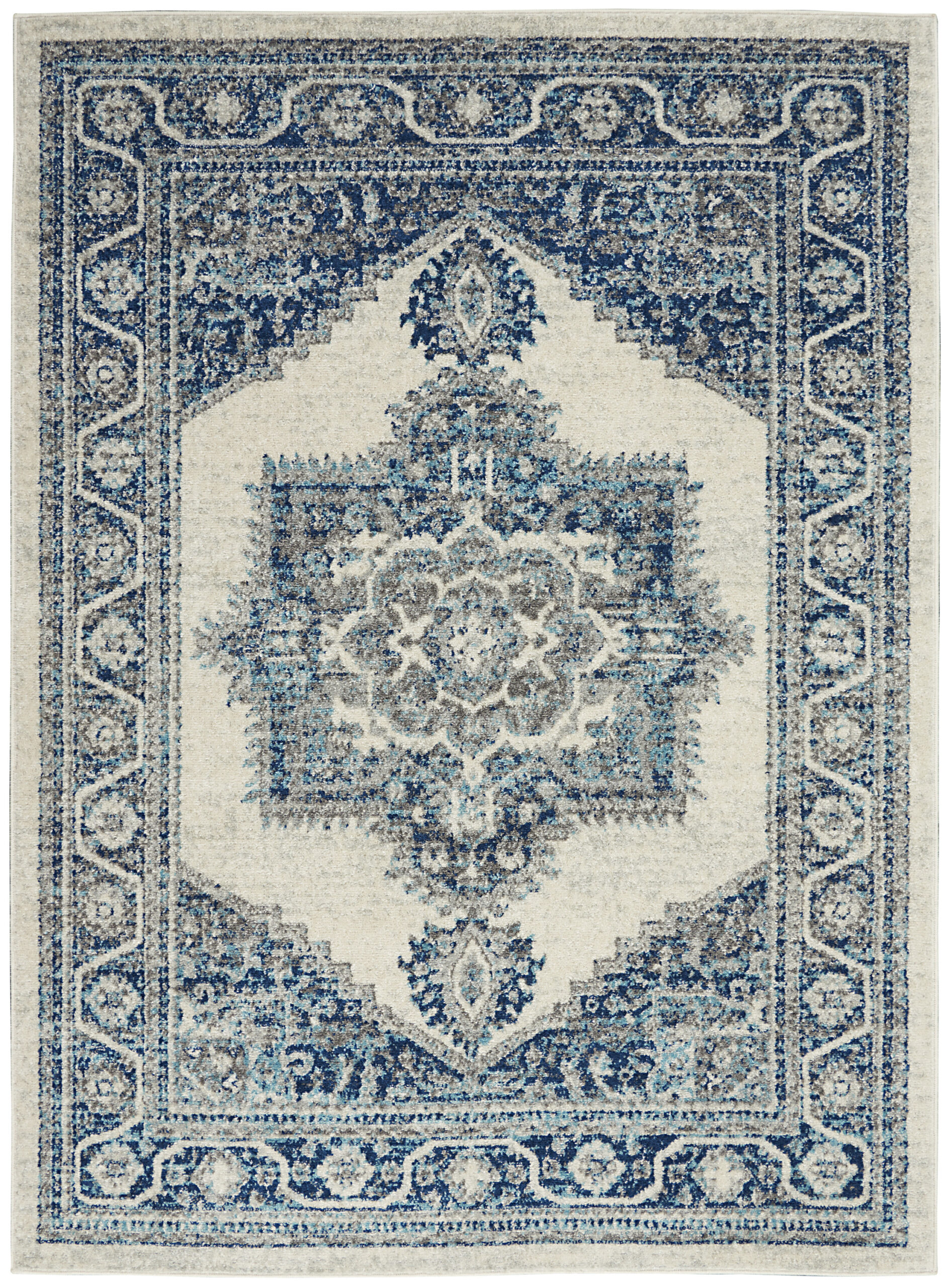 Nourison Persian Vintage PRV01 Ivory Blue Area Rug