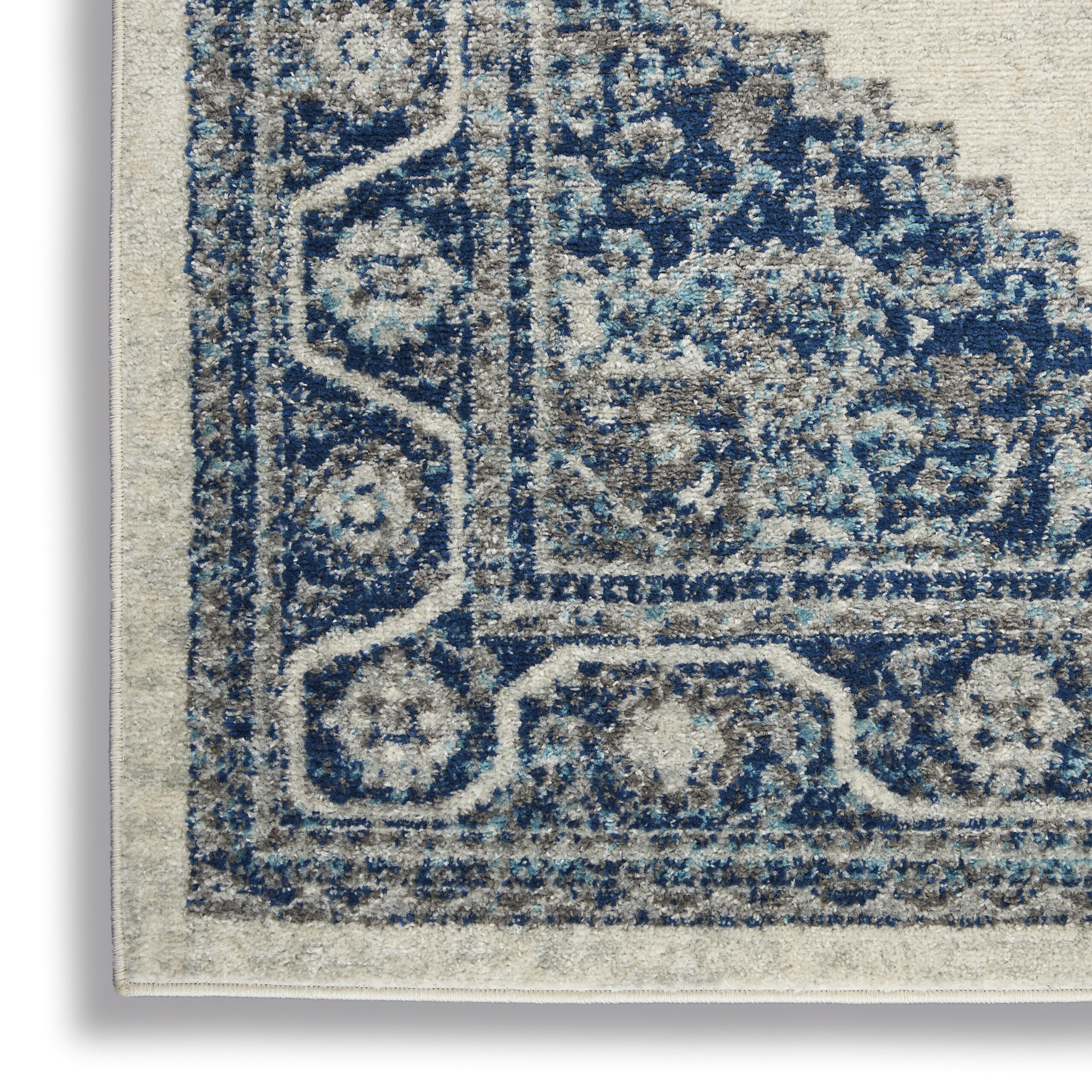 Nourison Persian Vintage PRV01 Ivory Blue Area Rug - Image 2