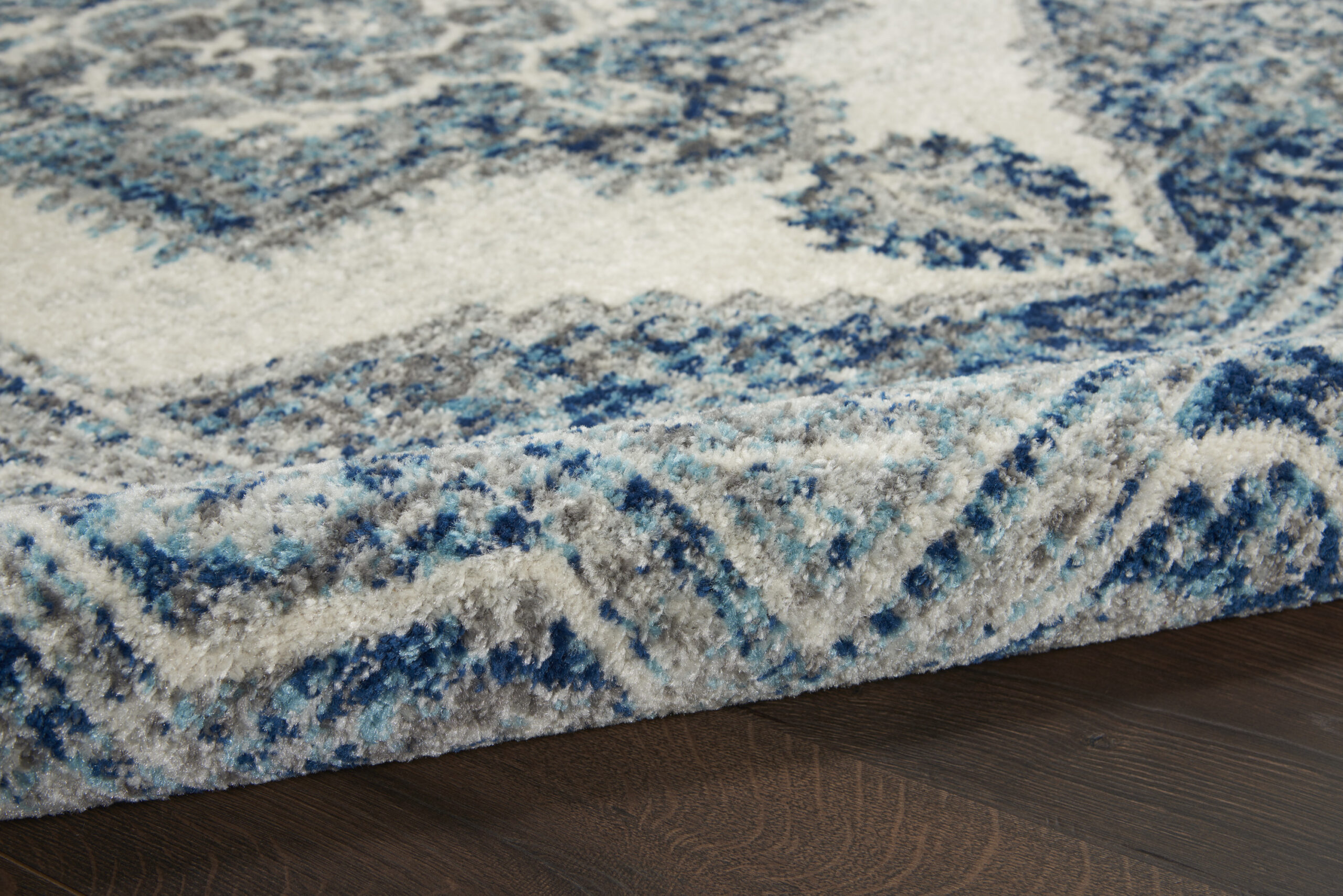 Nourison Persian Vintage PRV01 Ivory Blue Area Rug - Image 3