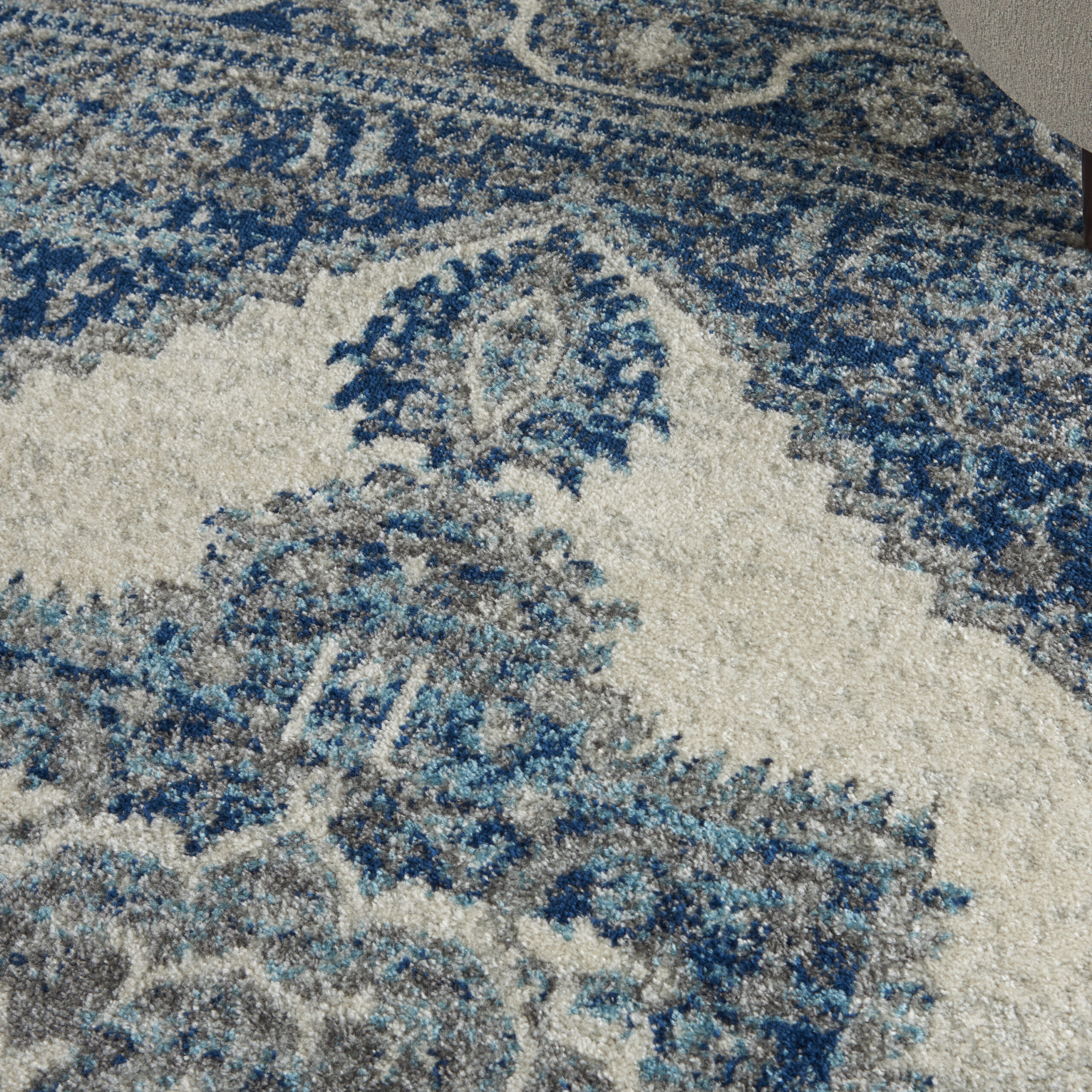 Nourison Persian Vintage PRV01 Ivory Blue Area Rug - Image 6