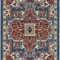 Nourison Parisa PSA01 Brick Ivory Area Rug