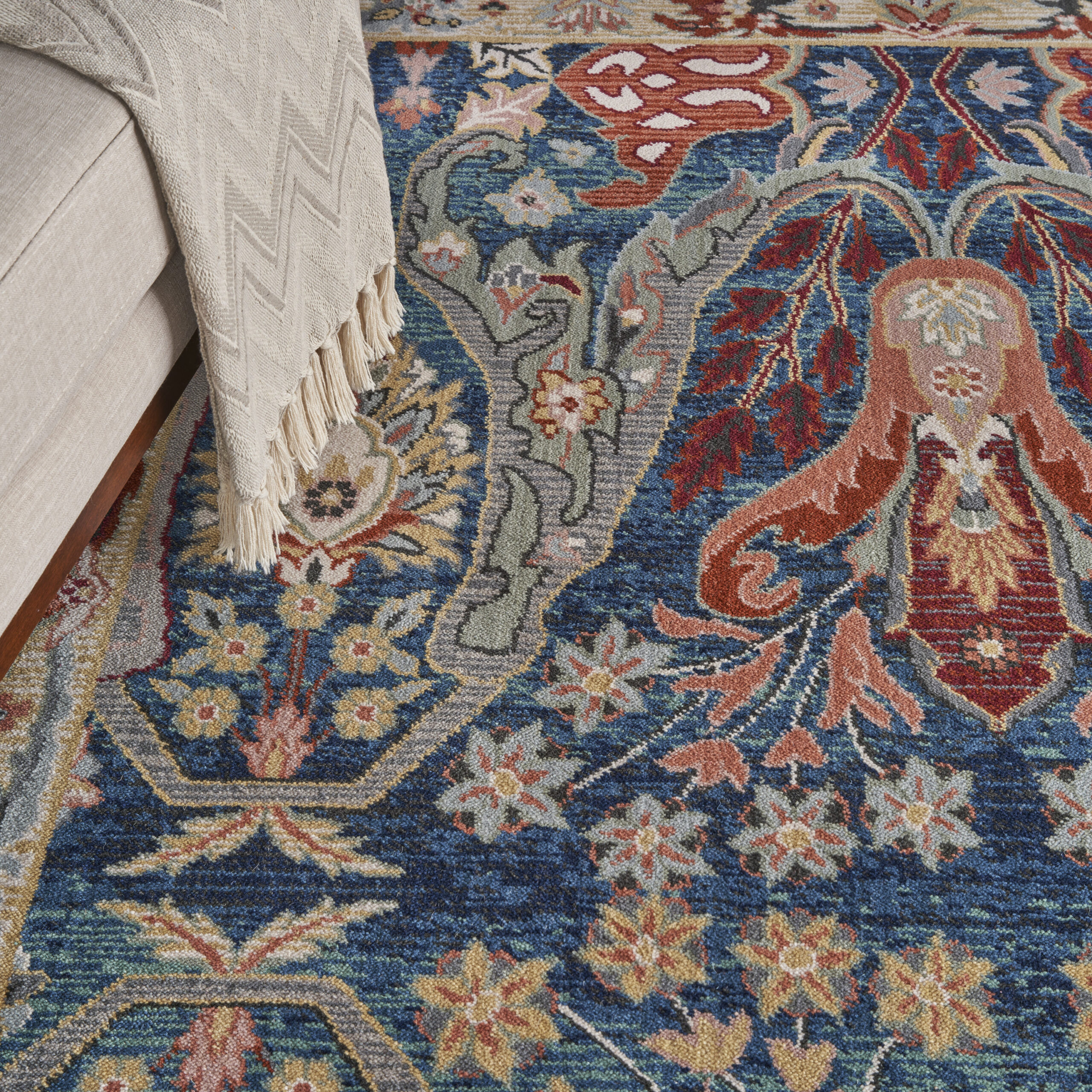 Nourison Parisa PSA06 Denim Multicolor Area Rug - Image 6