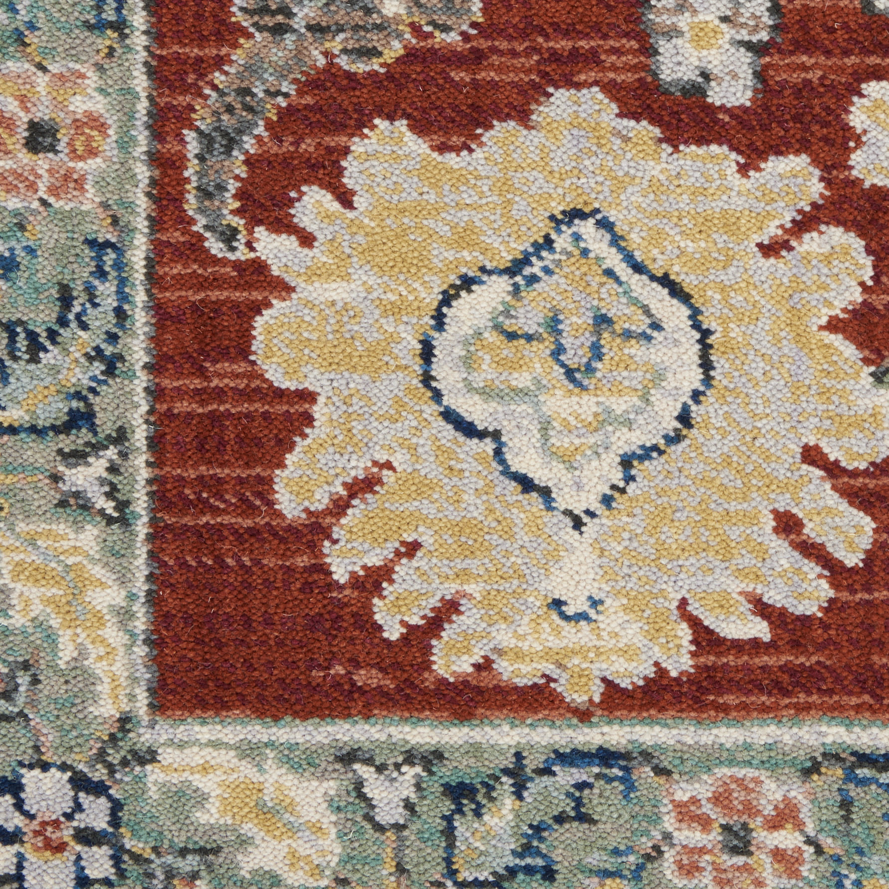 Nourison Parisa PSA07 Gold Brick Area Rug - Image 4