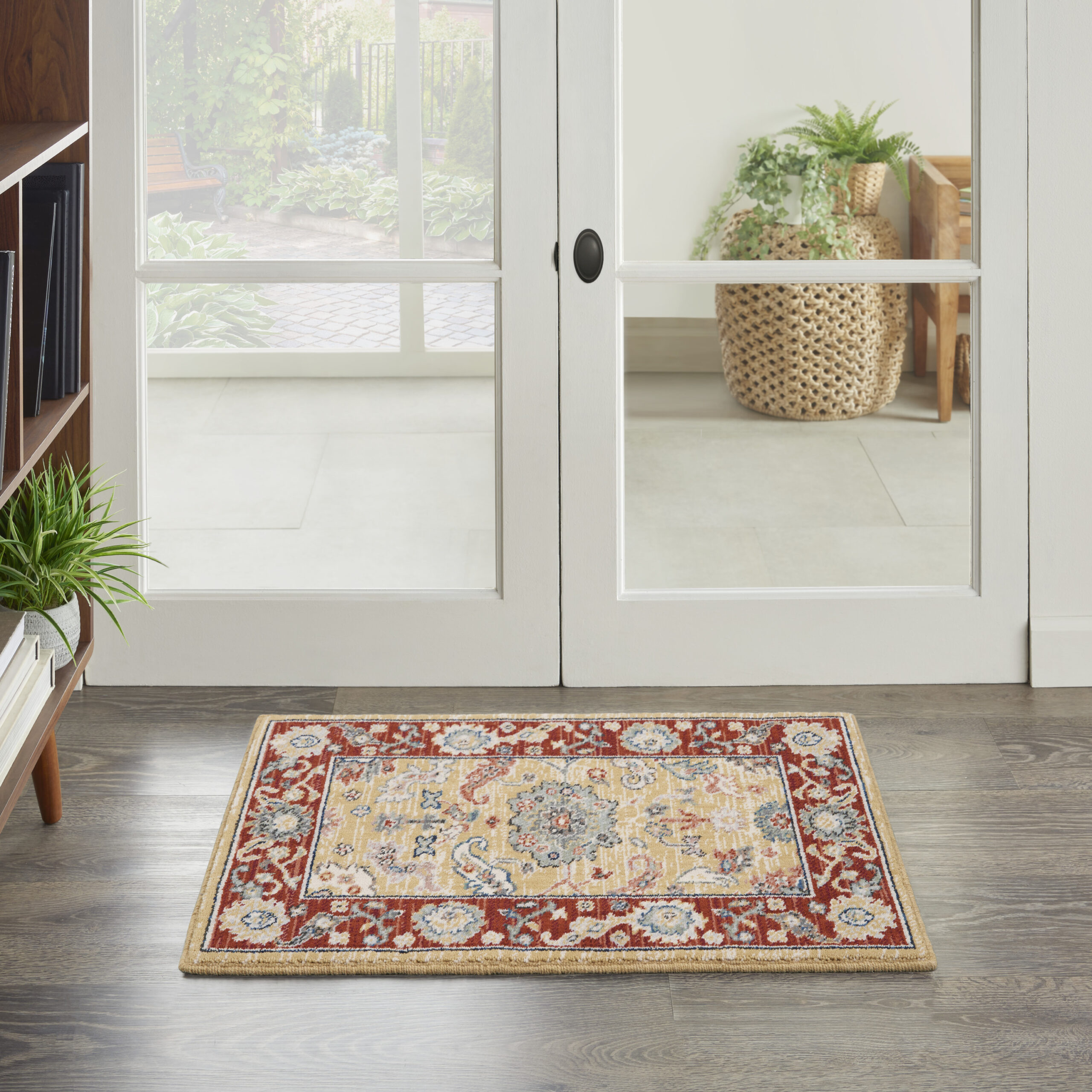 Nourison Parisa PSA07 Gold Brick Area Rug - Image 5