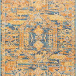 Nourison Passion PSN07 Teal/Sun Area Rug